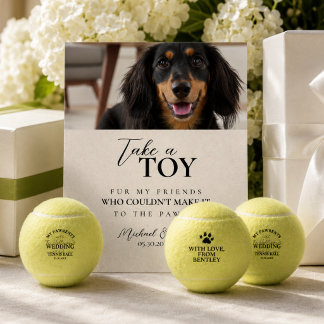 Expositor En L Favor de foto de perro con pelota de tenis para bo