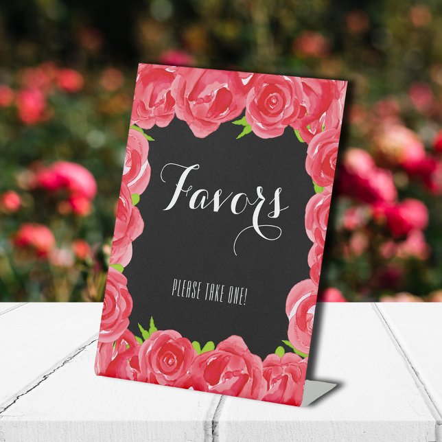 Expositor En L Favorece a Red Roses Derby Fiesta (Favors pedestal sign for your Derby party (more in our collection))
