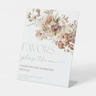 Expositor En L Favorece el boho de señas otoño rústico floral mar