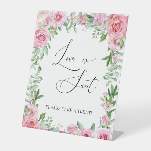 Expositor En L Favorece el Rótulo | Rosas de Rubor | Trato nupcia (Anverso)