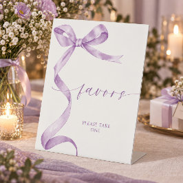 Expositor En L Favoritos con Lazo de Lavanda