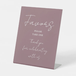 Expositor En L Favoritos de escritura elegante minimalista malva