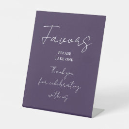 Expositor En L Favoritos de letra elegante minimalista púrpura