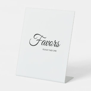 Expositor En L Favoritos simples de caligrafía en blanco y negro