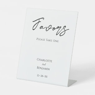 Expositor En L Favoritos simples de la boda Minimalista