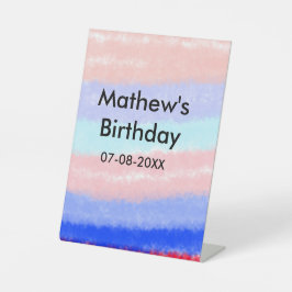 Expositor En L Fecha de adición de nombre de cumpleaños de niño e