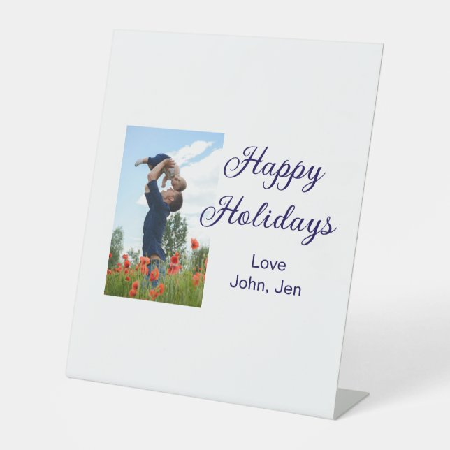 Expositor En L Felices vacaciones padre hijo Navidades regalos fa (Anverso)