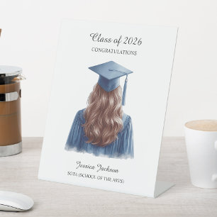 Expositor En L Felicidades a la graduada morena promoción de