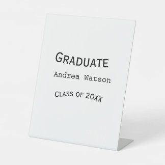 Expositor En L Felicidades graduado nombre promoción de 20XX tipo