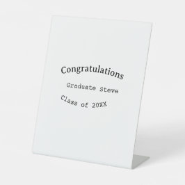 Expositor En L Felicidades graduado nombre promoción de 20XX tipo