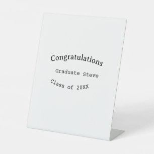Expositor En L Felicidades graduado nombre promoción de 20XX tipo