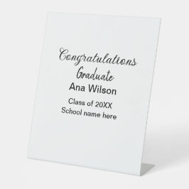 Expositor En L felicitaciones grado añadir nombre clase año escol