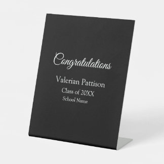 Expositor En L Felicitaciones graduado agregar nombre de escuela 