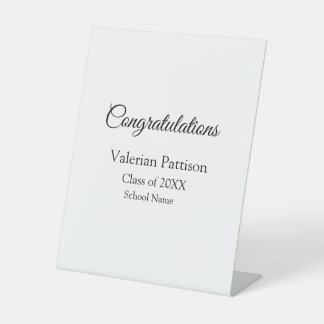 Expositor En L Felicitaciones graduado agregar nombre de escuela 