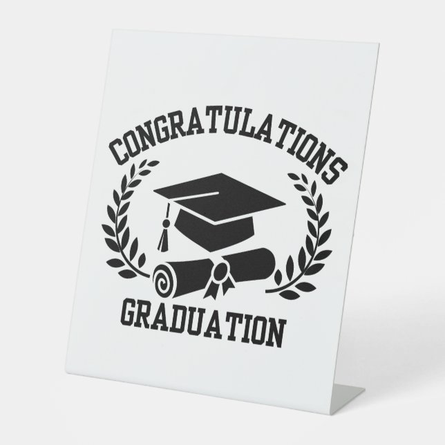 Expositor En L Felicitaciones Por El Rótulo Pedestal De Graduació (Anverso)