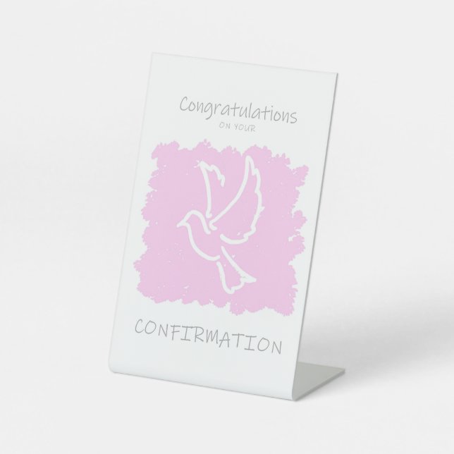 Expositor En L Felicitaciones por tu rosa de confirmación (Anverso)