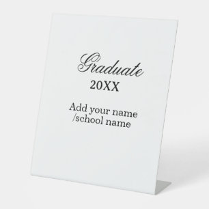 Expositor En L Felicitaciones simples de graduación minimalistas 