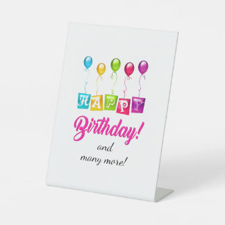 Expositor En L Feliz cumpleaños