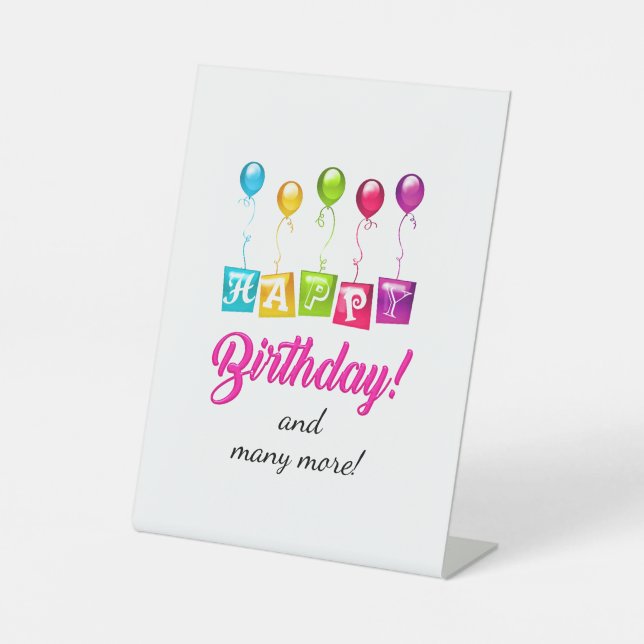 Expositor En L Feliz cumpleaños (Anverso)