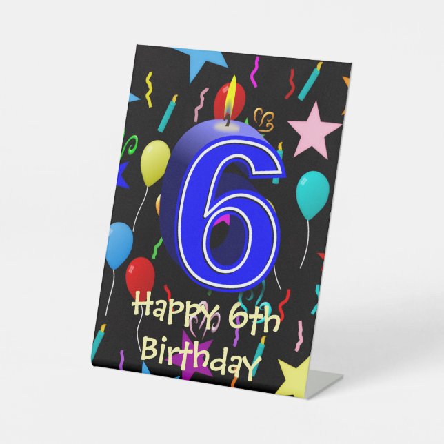 Expositor En L Feliz cumpleaños 6  (Anverso)