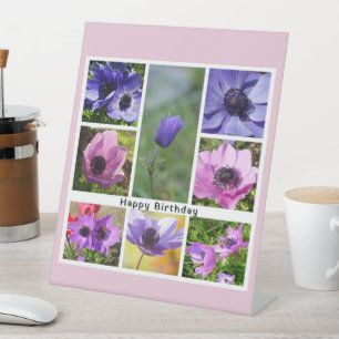 Expositor En L Feliz cumpleaños, Collage de fotos Anemone