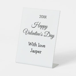 Expositor En L Feliz día de San Valentín nombre amor simple año e