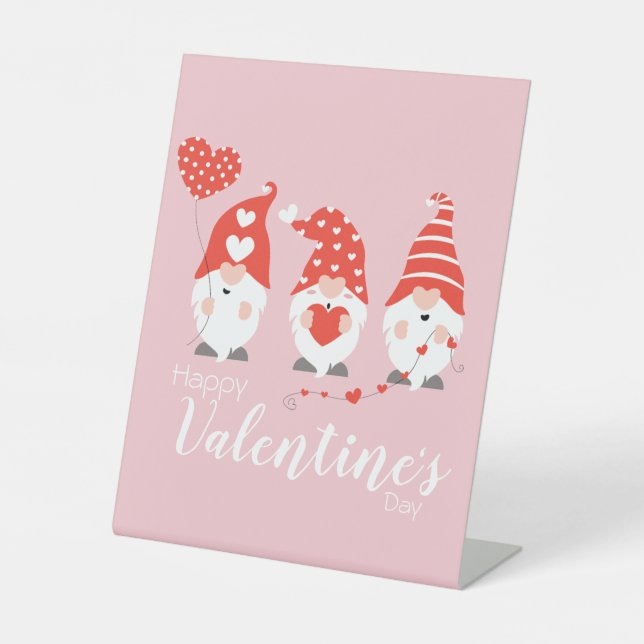 Expositor En L Feliz Día de San Valentín se vuelve rosado rojo (Anverso)