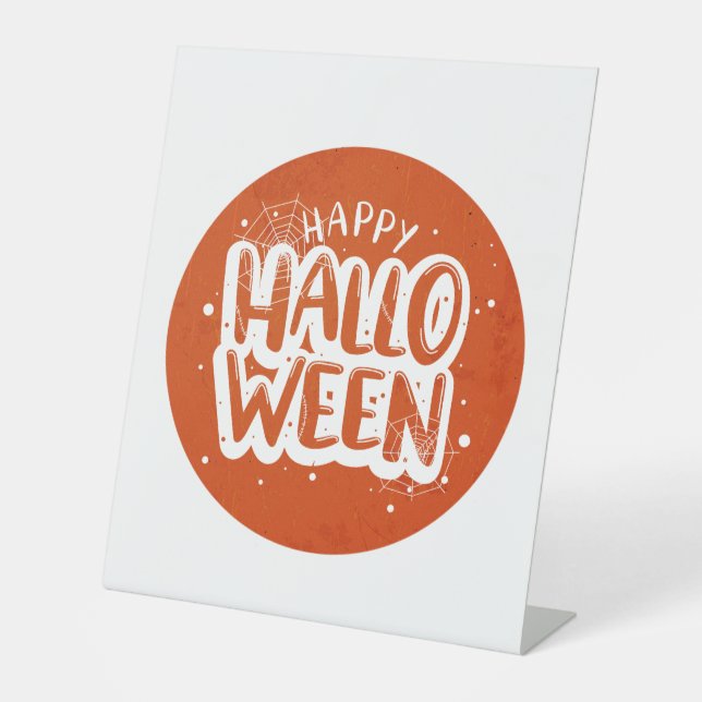 Expositor En L Feliz Fiesta de Halloween - Disfraz de Halloween (Anverso)