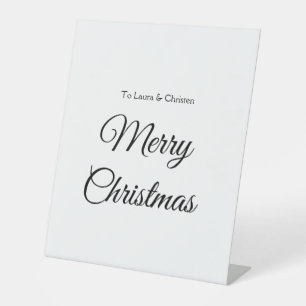 Expositor En L Feliz Navidad añadir nombre de texto personalizado