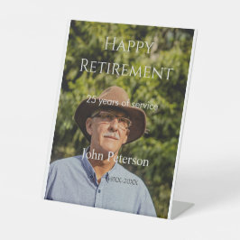 Expositor En L Feliz retiro foto nombre años de servicio