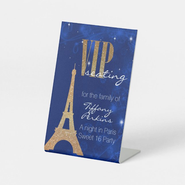 Expositor En L Fiesta con tema de París VIP (Anverso)