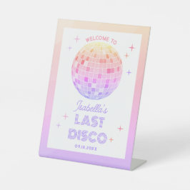 Expositor En L Fiesta de Bachelorette de la bola de disco rosa de