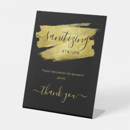 Expositor En L Fiesta de boda de la estación de sanitización de o