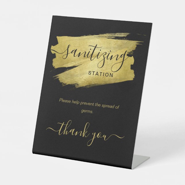 Expositor En L Fiesta de boda de la estación de sanitización de o (Anverso)