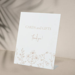 Expositor En L Fiesta de cumpleaños de niñas floral elegante simp