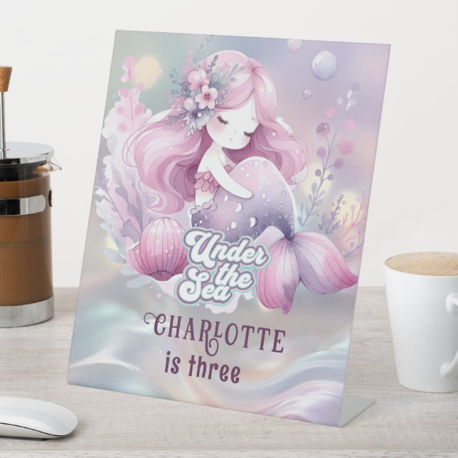 Expositor En L Fiesta de cumpleaños de sirena mágica para niños (In Situ)