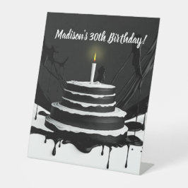 Expositor En L Fiesta de cumpleaños por el tema del pastel blanco