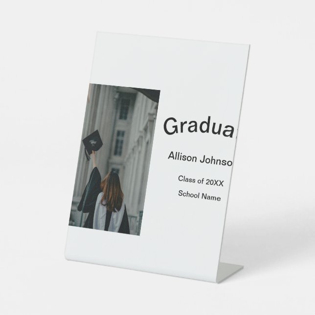 Expositor En L fiesta de graduación simple y elegante de fotograf (Anverso)
