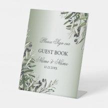 Fiesta de la boda Verde deja oliva negra elegante