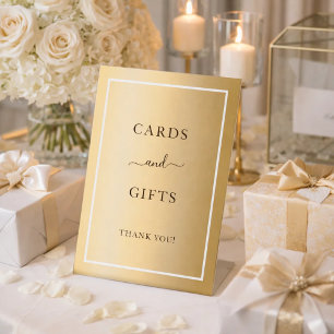 Expositor En L Fiesta de oro de regalos de tarjetas