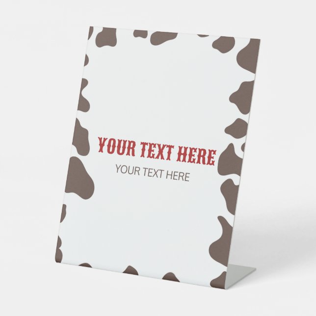 Expositor En L Fiesta de Personalizado occidental silvestre Rodeo (Anverso)