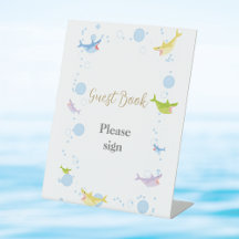 Fiesta de piscina de verano libro de invitados de 