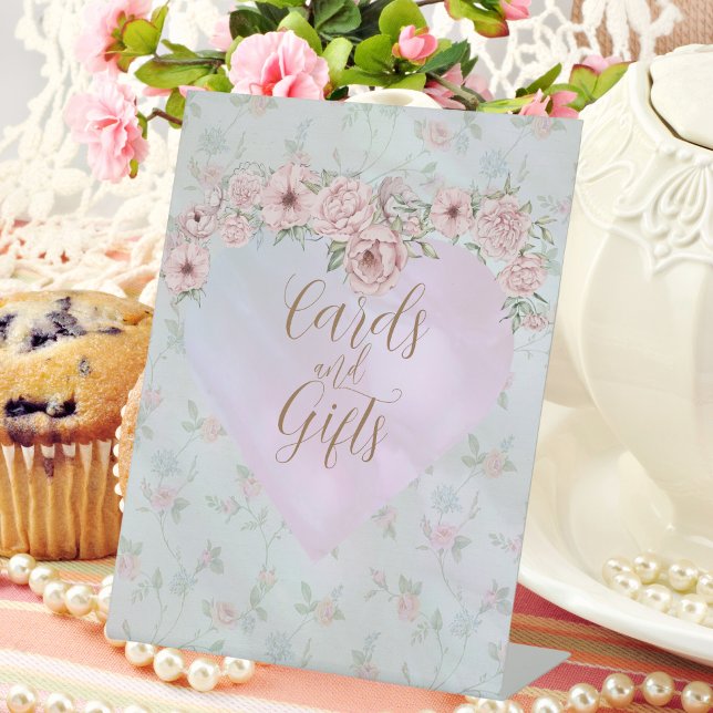 Expositor En L Fiesta de té de desayuno nupcial de peonía azulada (Subido por el creador)