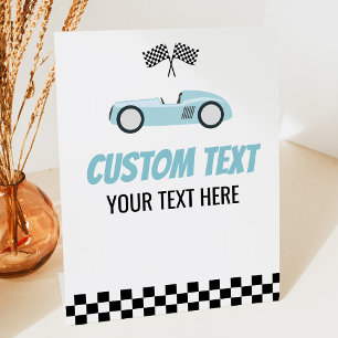 Expositor En L Fiesta de texto de Personalizado Racecar de Carro