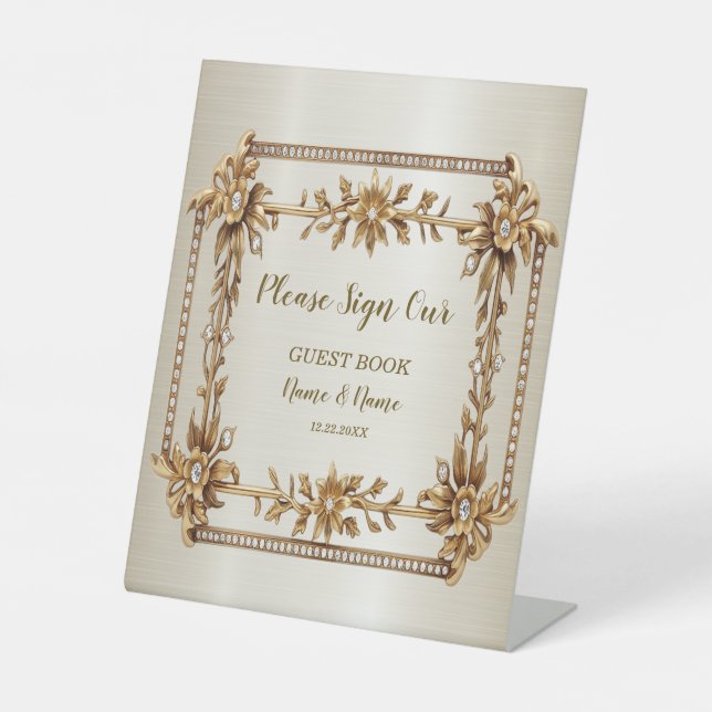 Expositor En L Fiesta Ornate Rectangle Dimond Flowiny (Anverso)