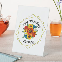 Expositor En L Fiesta Picnic Verano Floral Geométrica