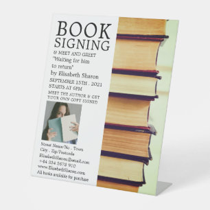 Expositor En L Fila de libros antiguos, publicidad de firma de li