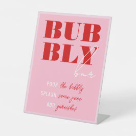 Expositor En L Fin de semana de bachillerato rosa y rojo audaz