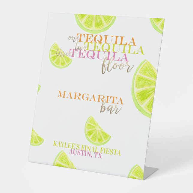Expositor En L Final Fiesta Margarita Bar Tequila Table (Anverso)