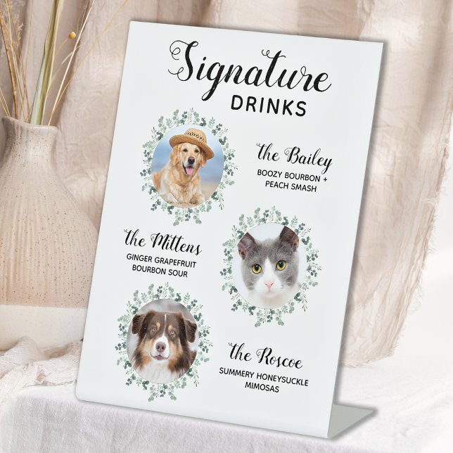 Expositor En L Firma Bebidas Mascota Boda 3 Foto Cóctel (Subido por el creador)